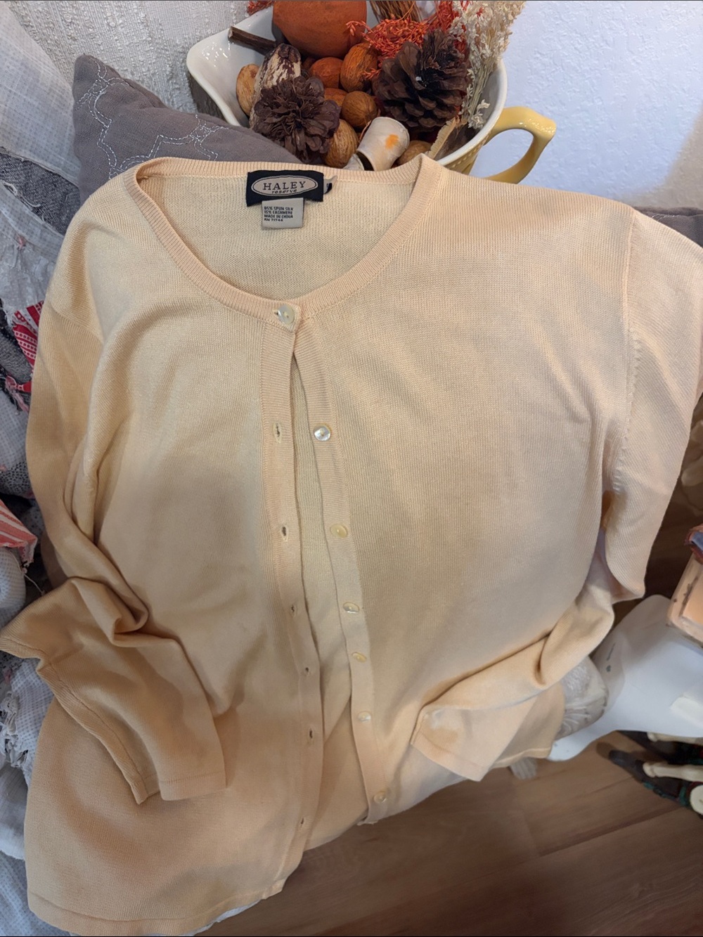 Haley button front Cream Cardigan